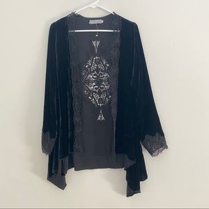 Love and Liberty Johnny Was velvet lace duster